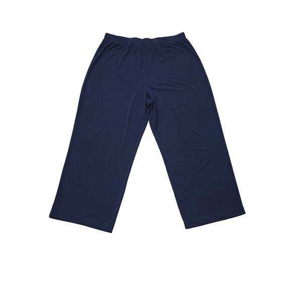 Simonton Says Designed by George Blue Elastic Waist Polyester Dress Pants Slacks - Picture 1 of 7